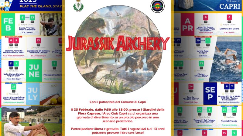 Tiro con l’arco: Jurassik Archery alla cupola geodetica dei giardini della flora caprense