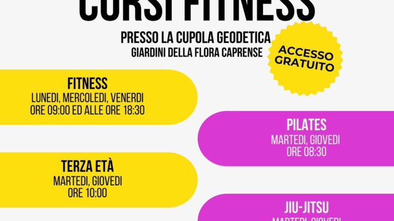 Corsi gratuiti di fitness alla cupola geodetica a Capri