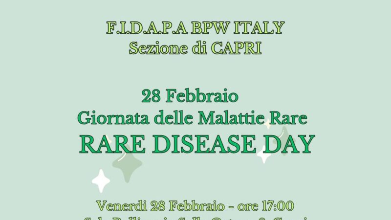 Giornata internazionale dedicata alle malattie rare: evento-incontro a Capri