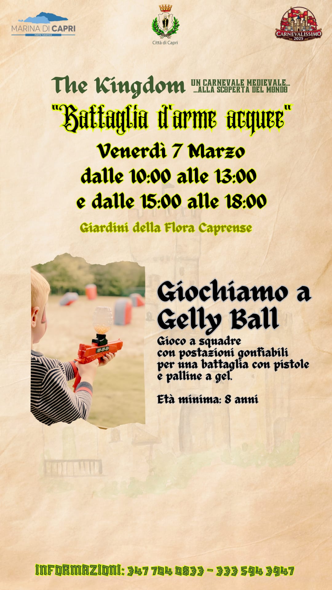 Armi innocue, divertimento puro: approda a Capri il gioco gelly ball