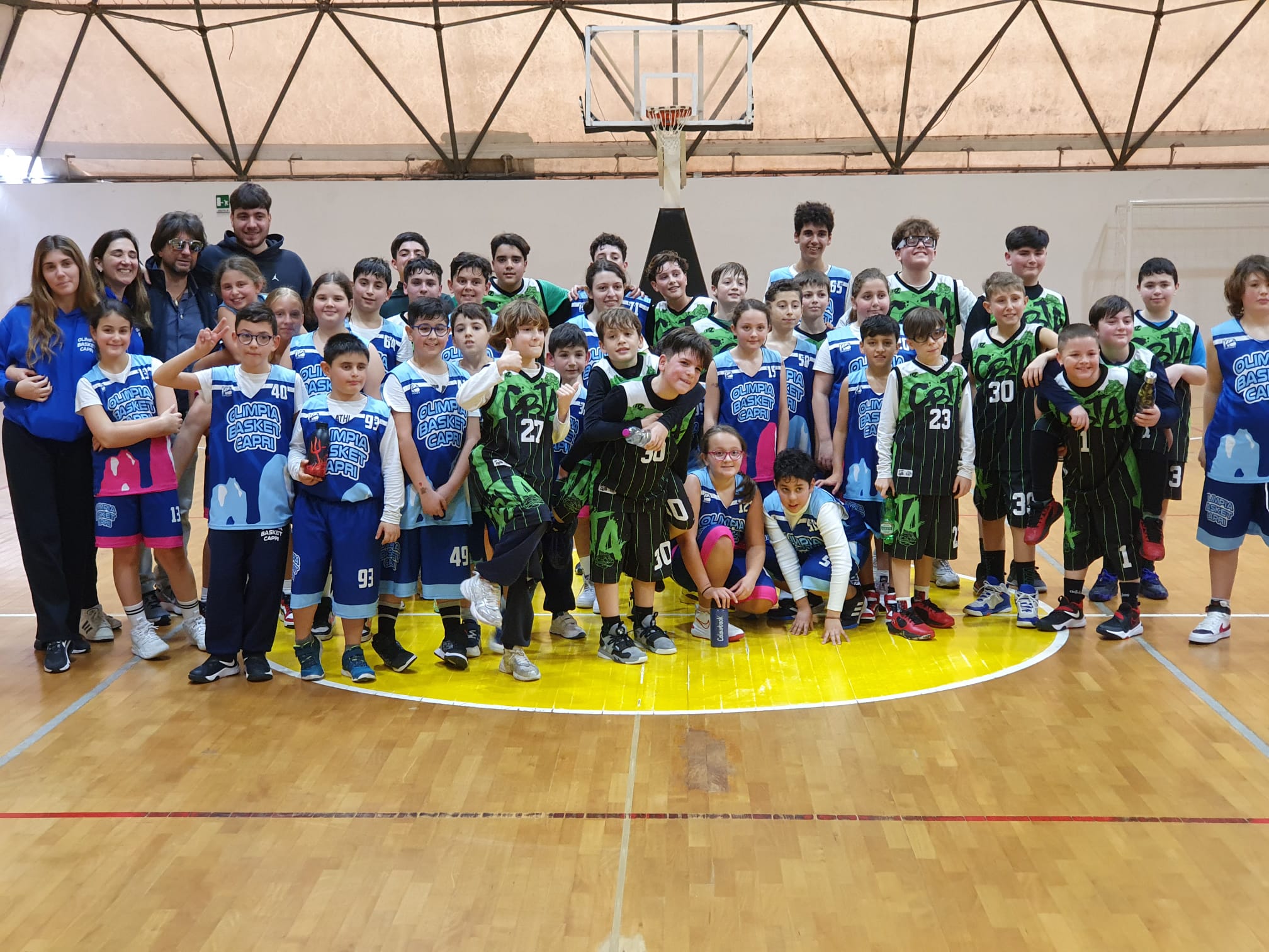 Minibasket: giornata di sport e divertimento grazie al gemellaggio tra Olimpia Capri e Torre Annunziata