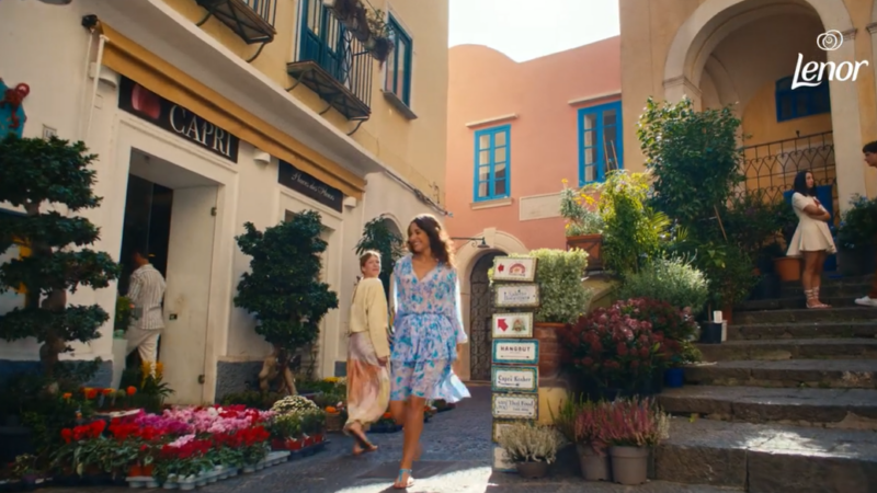 L’essenza di Capri con Lenor: diffuso un nuovo spot pubblicitario interamente girato sull’isola